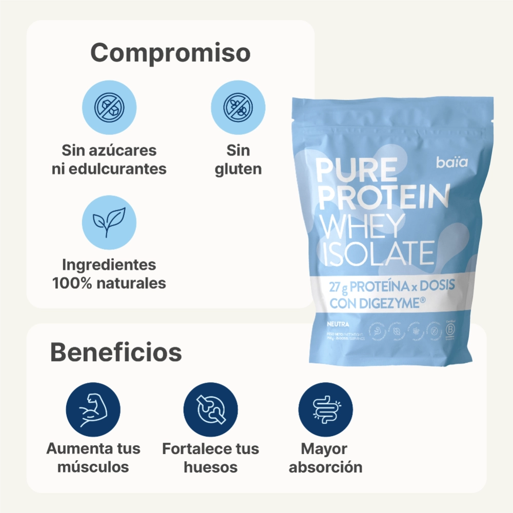 Pure Protein Whey isolate neutro Baïa Food