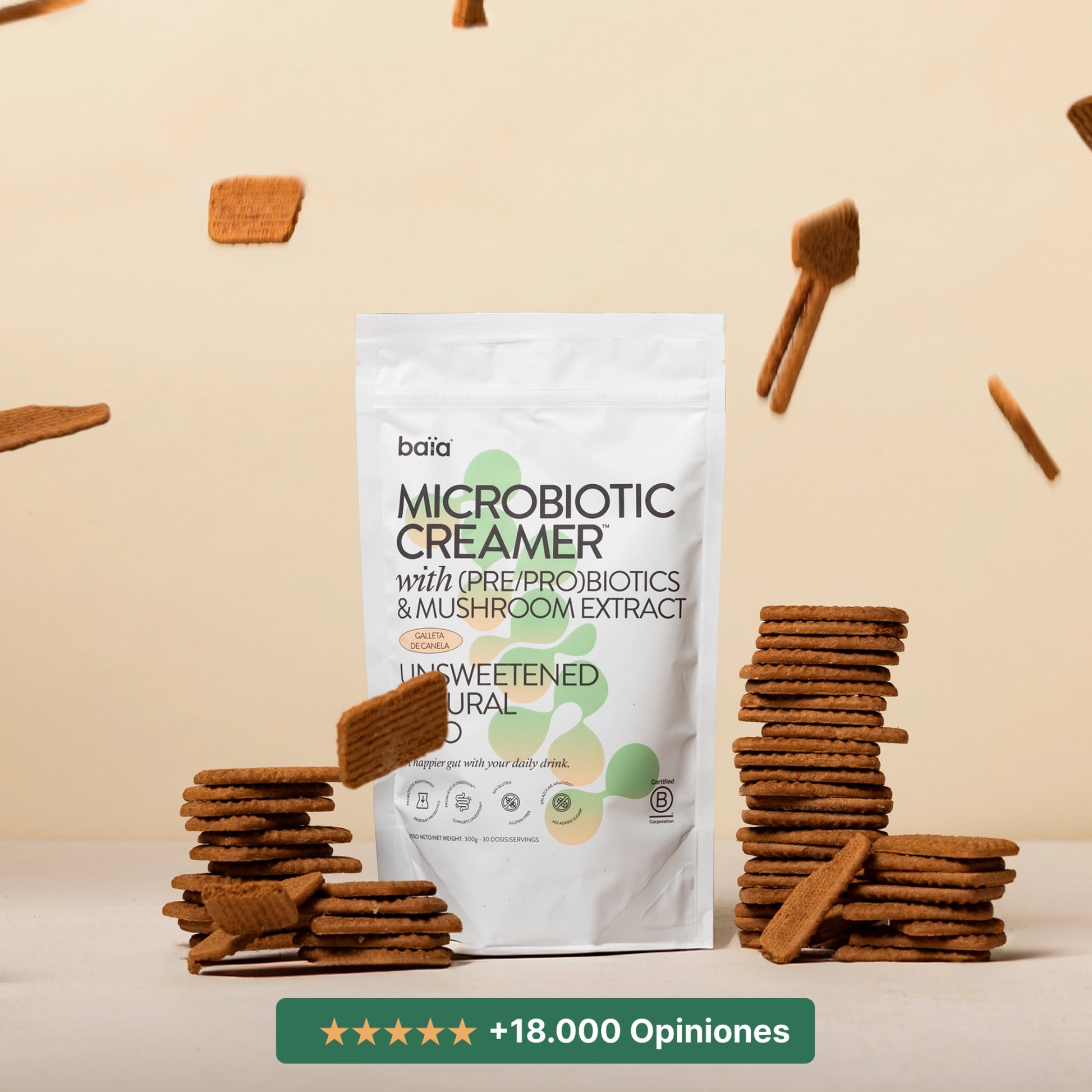 Microbiotic galleta de canela