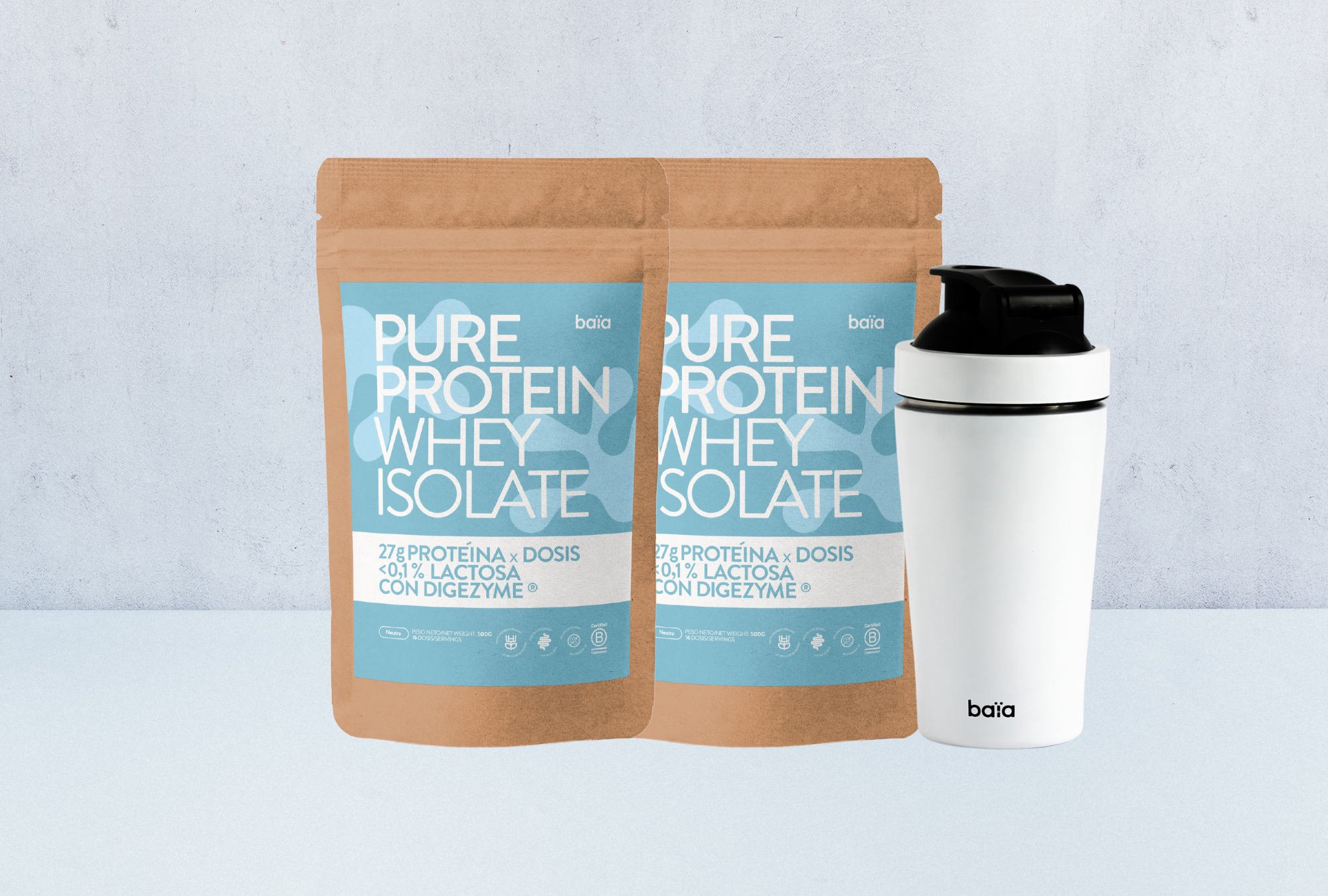 PACK 2 WHEY NEUTRO + SHAKER