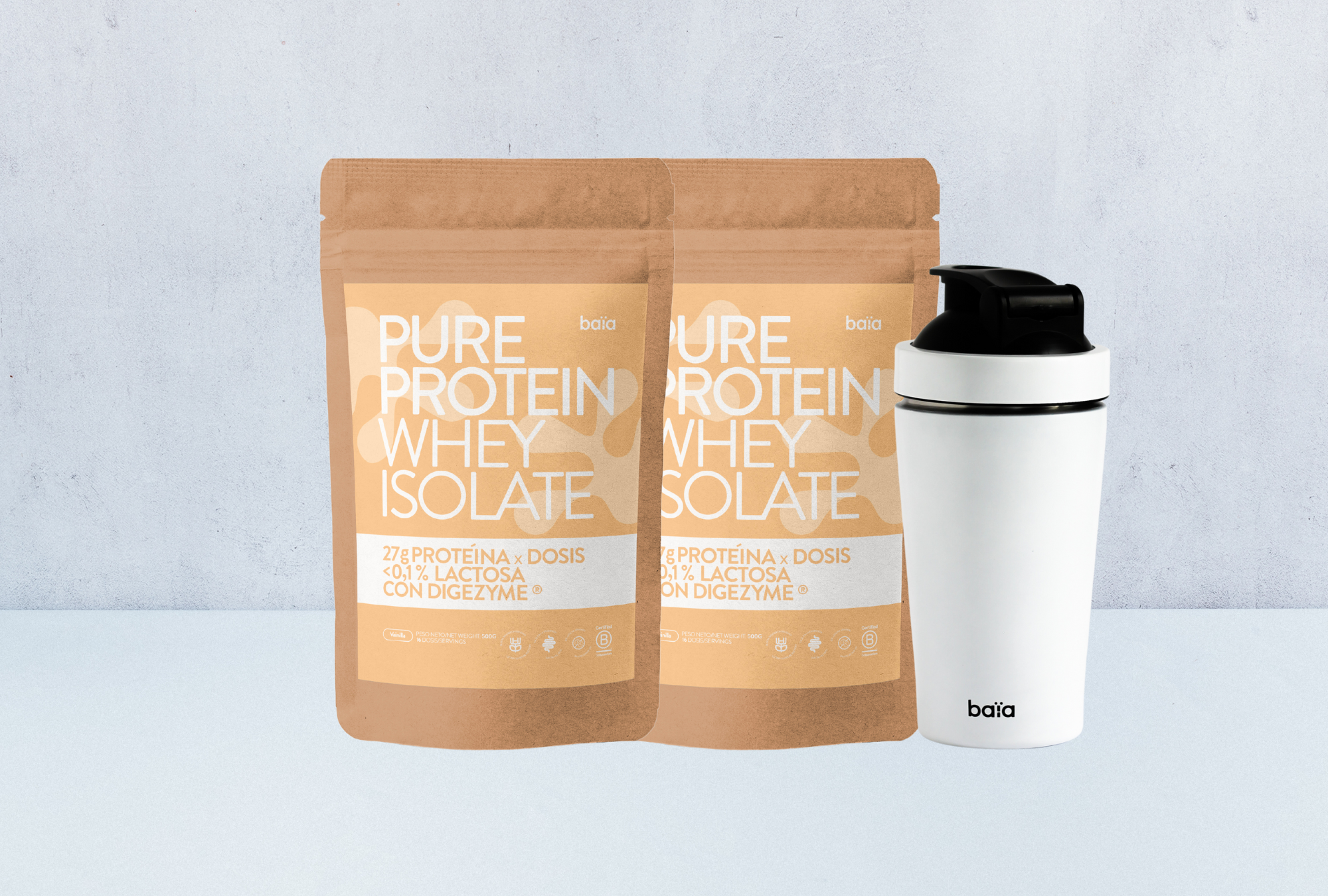 PACK 2 WHEY VAINILLA + SHAKER