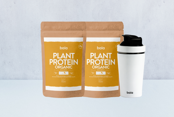PACK 2 PLANT PROTEIN MACA + SHAKER