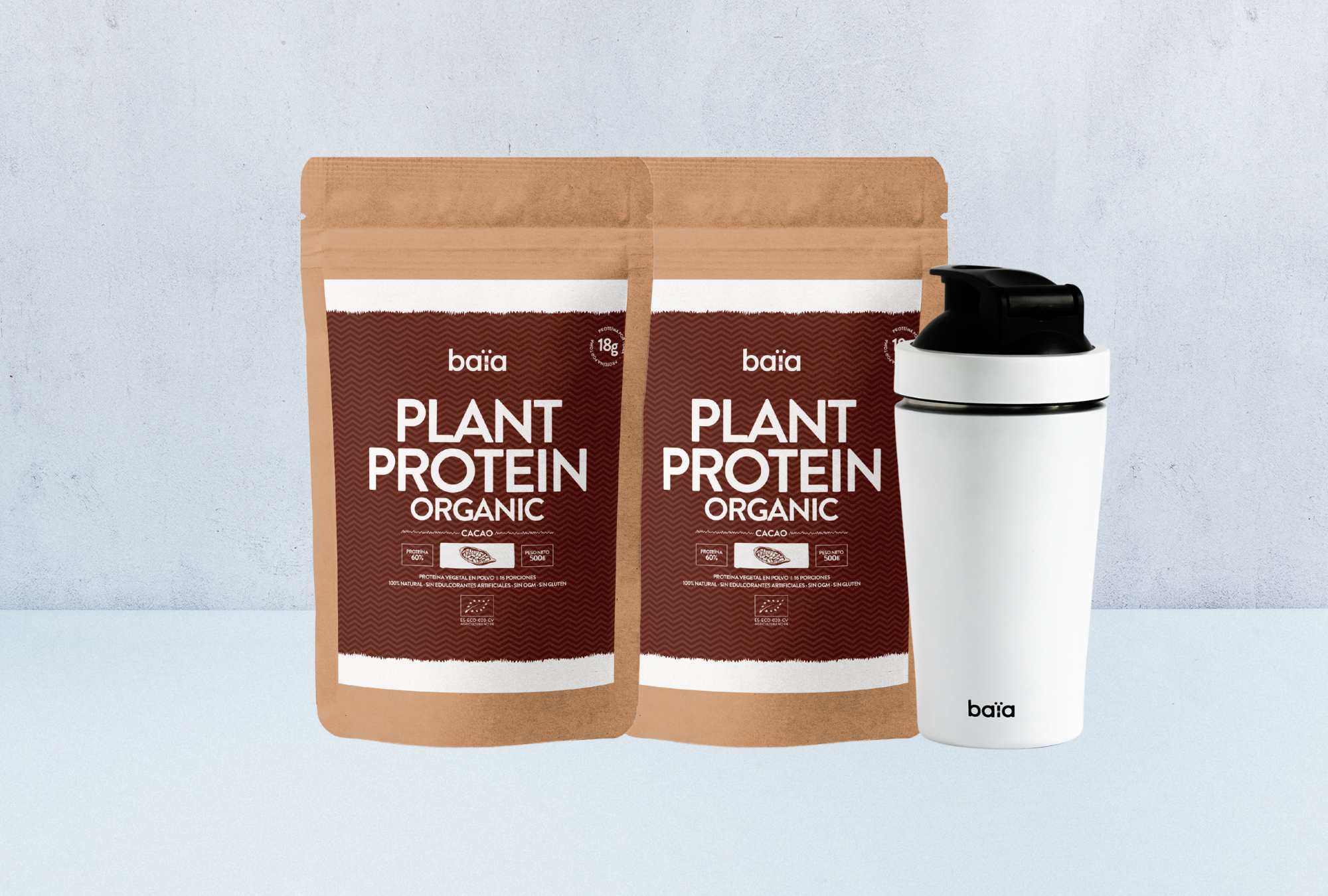 PACK 2 PLANT PROTEIN COCOA + SHAKER