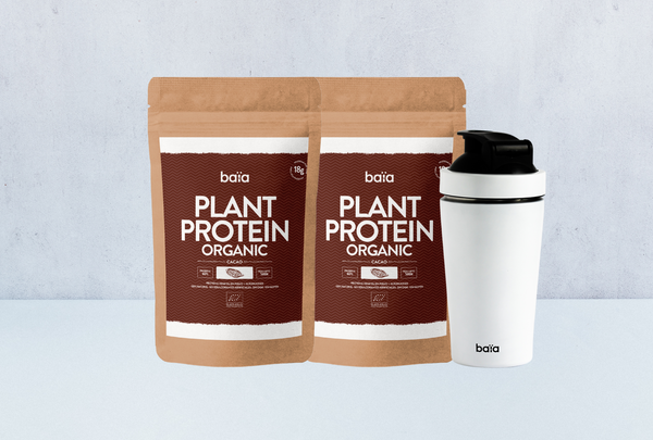PACK 2 PLANT PROTEIN CACAO + SHAKER