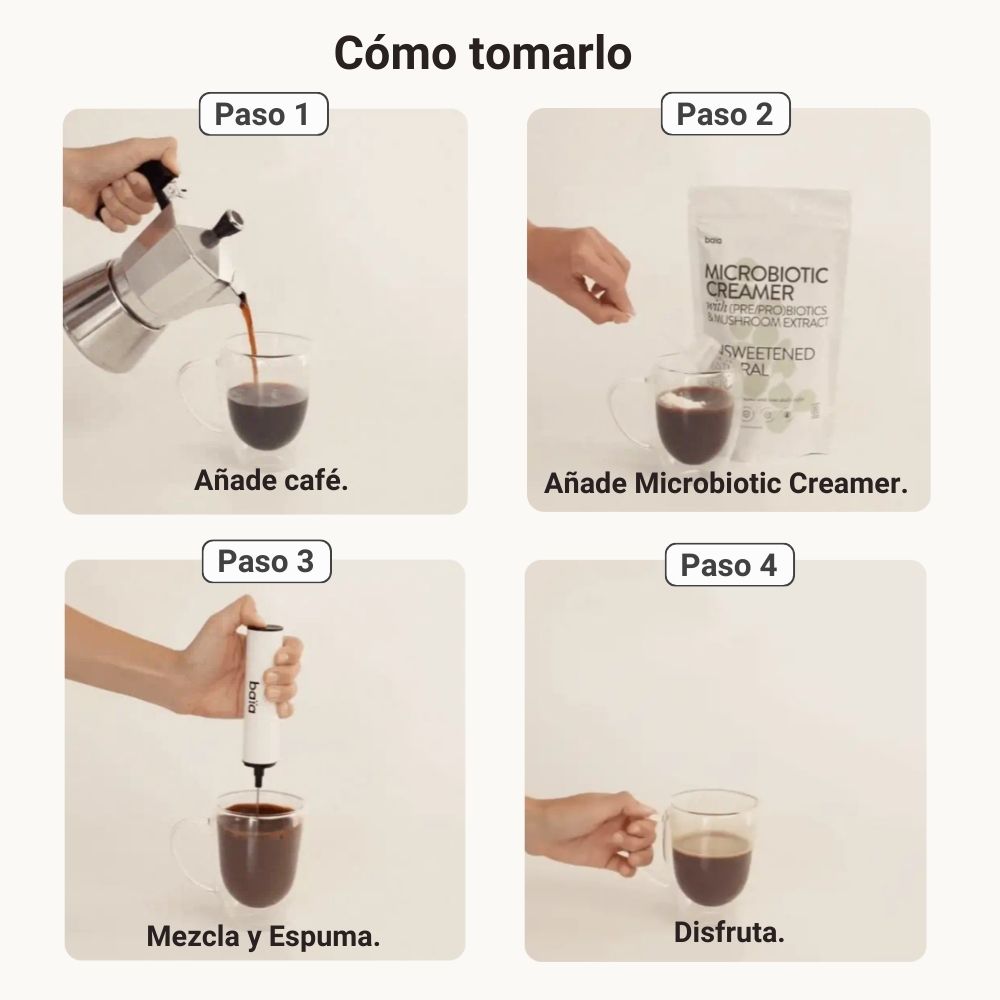 Cómo tomar tu Microbiotic Creamer