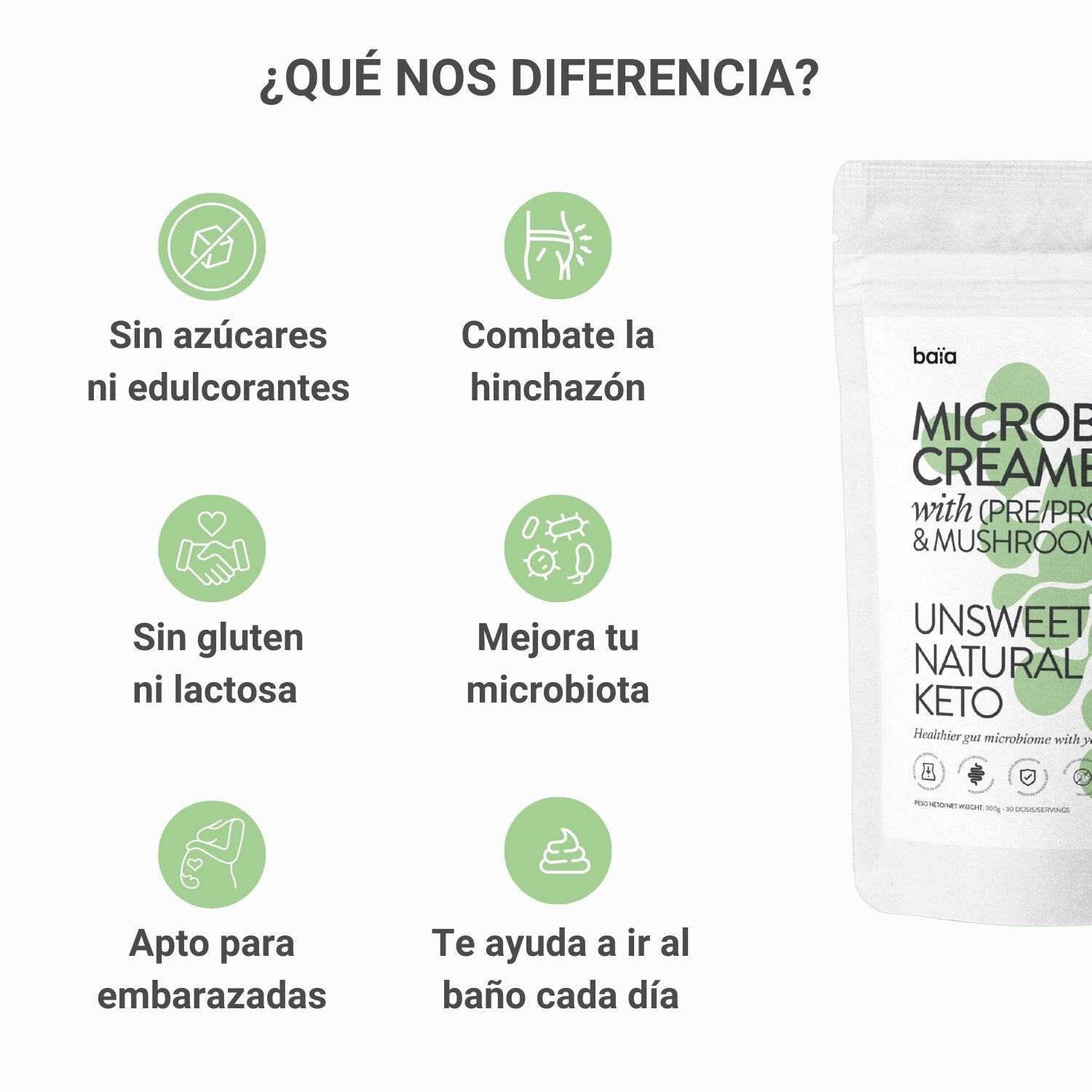 MICROBIOTIC CREAMER | Mejora la hinchazón y salud intestinal – Baïa Food