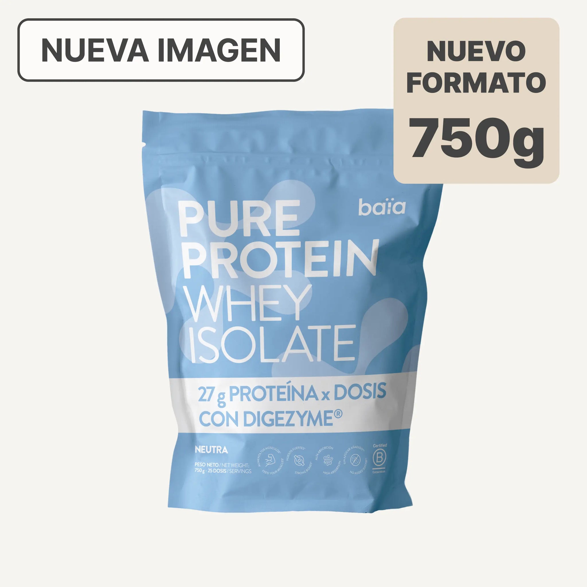 PURE PROTEIN WHEY ISOLATE NEUTRO 750G