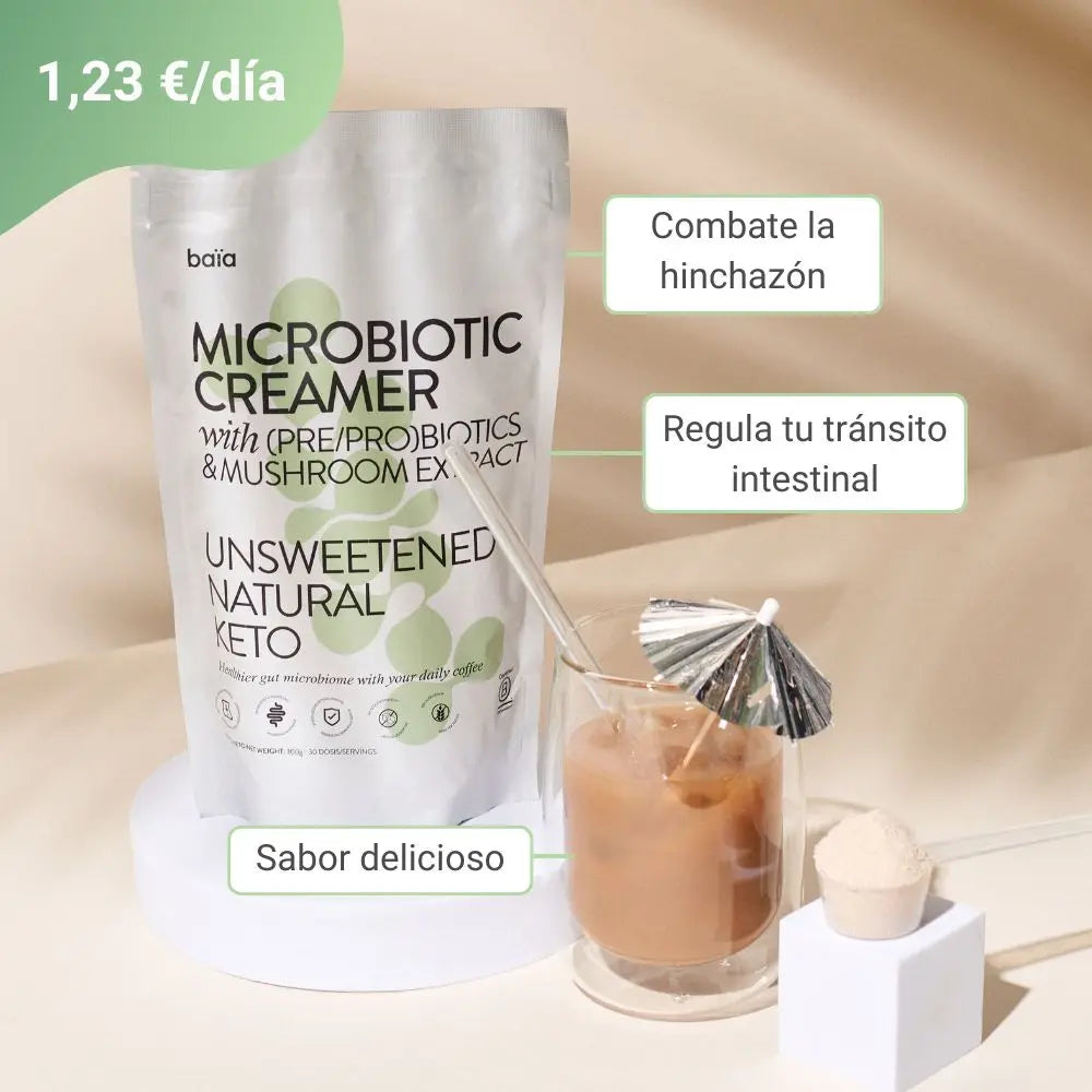 MICROBIOTIC CREAMER | Mejora la hinchazón y salud intestinal – Baïa Food