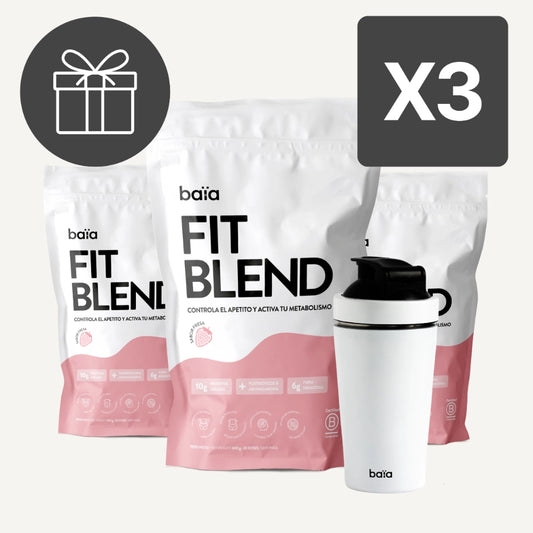 PACK 3 FIT BLEND FRESA + SHAKER GRATIS