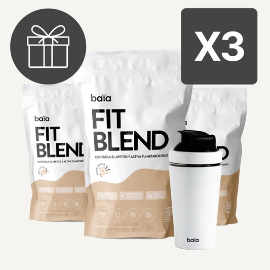 PACK 3 FIT BLEND VAINILLA + SHAKER GRATIS